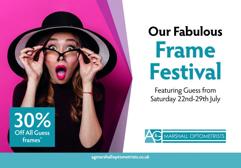 Fabulous Frame festival event at A G Marshall Optometrists in Cramlington